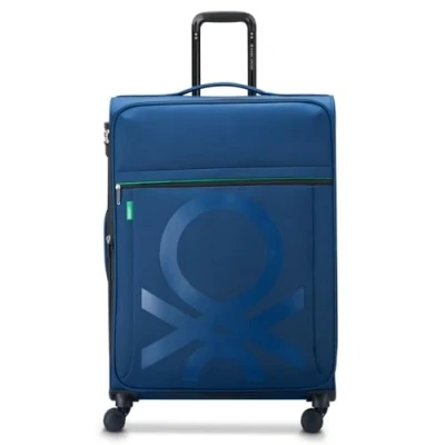 Afbeelding van Delsey Paris x United Colors of Benetton Color Block 4 wielen Trolley L 77 cm met uitbreidingsplooi