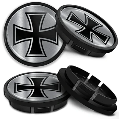 Afbeelding van SkinoEu Compatibel met VW 5G0601171XQI naafdoppen 66 mm middenkappen wielvelgen auto CR 24