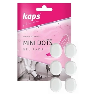 Afbeelding van Mini Dots Herbruikbare zelfklevende gelpads voor schoenzolen van hoge kwaliteit verlicht pijn verbetert het comfort tijdens lopen 6 stuks, Transparant