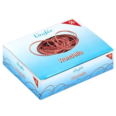 Afbeelding van Läufer Rondella 50447 Elastieken nr. 8, diameter 50 mm, doos 100 g, rood, bijzonder duurzaam