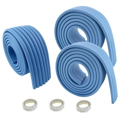 Afbeelding van HIMRY KXD7002 Universele schuimrol, 600 cm x 80 mm, dik schuim, schokbestendig, veiligheid voor baby&#039;s, kinderen, veiligheid, alle doeleinden, babyveiligheid. 3 2 m, blauw,