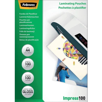 Afbeelding van Fellowes lamineerhoes Impress100 ft A4, 200 micron (2 x 100 micron), pak van stuks