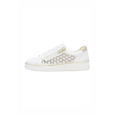 Afbeelding van Remonte Sneakers laag, Dames, Maat: 37, White kombi d e Leer en imitatieleer