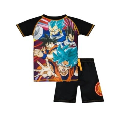 Afbeelding van badpak Dragon Ball Z Goku Zwempak voor jongens, zwart.