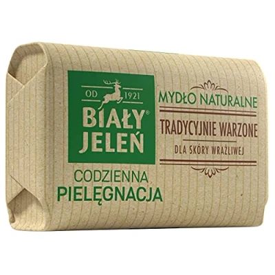 Afbeelding van BIALY JELEN Premium hypoallergene zeep met linnen 100 g (verpakking)