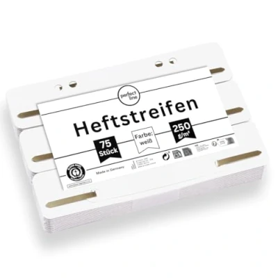 Afbeelding van perfect line 75 notitieboekjes van gerecycled karton, 250 g/m², Made in Germany (wit)