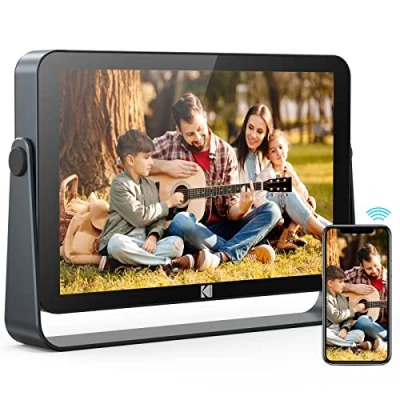 Afbeelding van KODAK 10 inch WiFi Full HD IPS 1920 x 1200 digitale fotolijst met touchscreen app, 32 GB geheugen, 4000 mAh batterij, automatische rotatie, foto&#039;s delen, muziek, video&#039;s