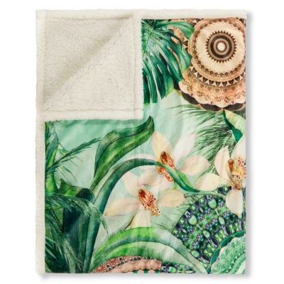 Afbeelding van Plaid Abhita 130x160 polyester nr.30797 groen