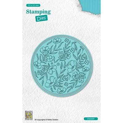 Afbeelding van STAD009 Snijmal Nellie Snellen rond bloemen Stamping Dies round flowers mal &amp; stempel bloem en blaadjes