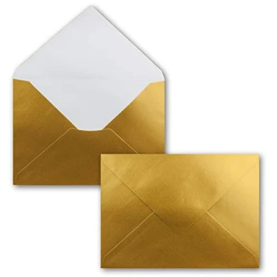 Afbeelding van FarbenFroh van GUSTAV NEUSER Enveloppen met natte zegel, voor wenskaarten, etiketten en geschenken, 5,2 x 7,6 cm, 25 stuks