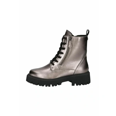 Afbeelding van Caprice Enkellaarsjes met plateauzool, Dames, Maat: 41, Taupe metallic Schoenen
