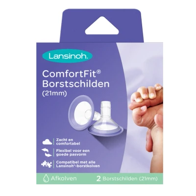 Afbeelding van Lansinoh Borstschild Comfort Fit 21 mm 2 stuks
