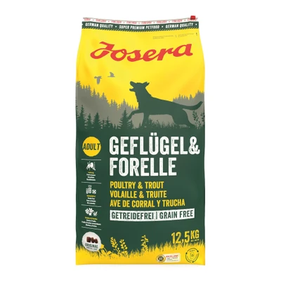 Afbeelding van 12,5kg Josera Gevogelte &amp; Forel droogvoer voor honden
