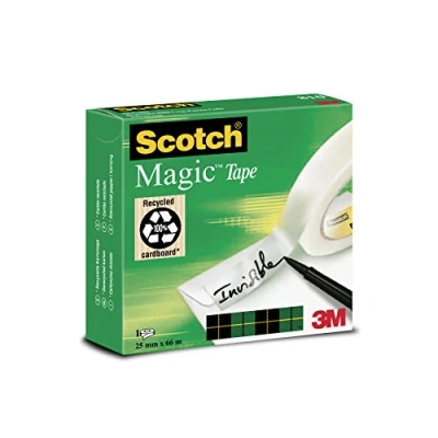 Image de 3M Scotch Ruban adhésif Magic 810, invisible, 25 mm x 66 m