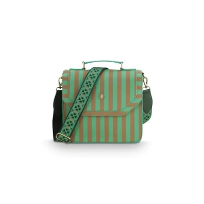Afbeelding van Pip Studio Frances Cross Body Schoudertas Medium Stripe Green