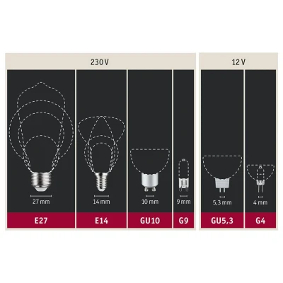 Afbeelding van Paulmann LED bol E27 G125 Inner Shape 4W goud