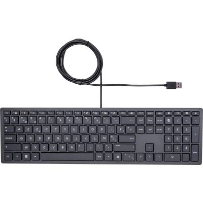Afbeelding van HP Pavilion 300 Bedraad Toetsenbord AZERTY Zwart
