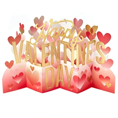 Afbeelding van Hallmark Jumbo 3D pop up valentijnskaart hart