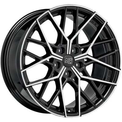 Afbeelding van msw 5 gat 19duim 108mm lichtmetalen Velg 74 zwart W19351500T56 8duim 45mm 73mm