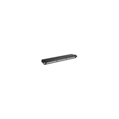 Afbeelding van MicroConnect CAT6 24 port 19&quot; Patch Panel, STP Shielded, Black internal connection technology for LSA insulation displacement terminals