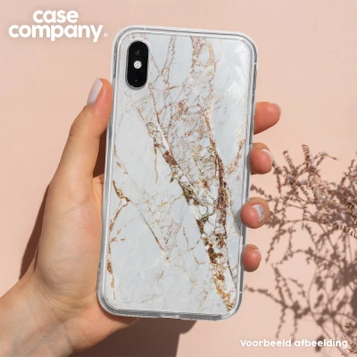 Afbeelding van Case Company® hoesje geschikt voor Xiaomi 13 Goud marmer Soft Cover Telefoonhoesje Bescherming aan alle Kanten en Schermrand