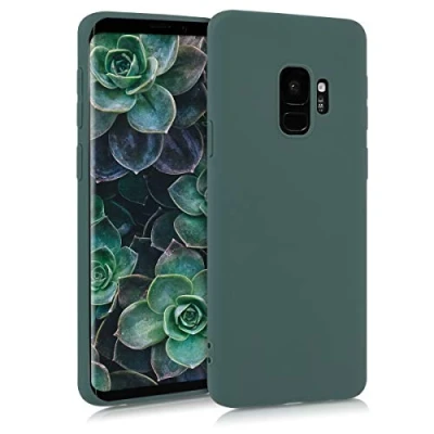 Afbeelding van kwmobile telefoonhoesje geschikt voor Samsung Galaxy S9 Hoesje smartphone Back cover in blauwgroen
