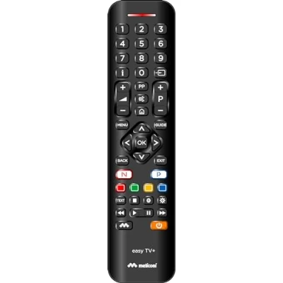 Image de Télécommande universelle Meliconi Easy TV+ pour TV Noir