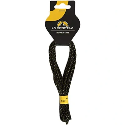 Afbeelding van La Sportiva Approach Laces 173/68 Snelkoord voor volwassenen, uniseks, meerkleurig (zwart/geel), Geel en zwart, &amp; Zwart