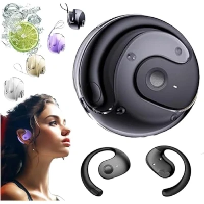 Afbeelding van Euakee Hy T26 Pro taalvertaler, 2025 nieuwe helmvertaler, hoge precisie draadloze vertaling headset, Ows 5,4 BT hangende hoofdtelefoon, ondersteunt meer dan 75 verschillende talen