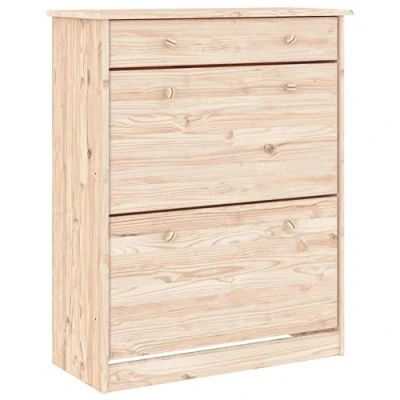 Image de vidaXL Armoire à chaussures ALTA 77x35x96 cm bois massif de pin353923