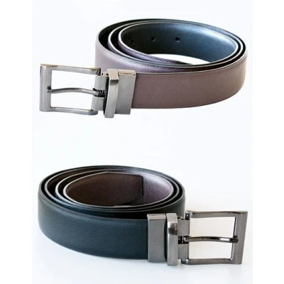 Afbeelding van Korntex Elegant Two Color Reversible Belt Schaffhausen KX152 Black/Brown