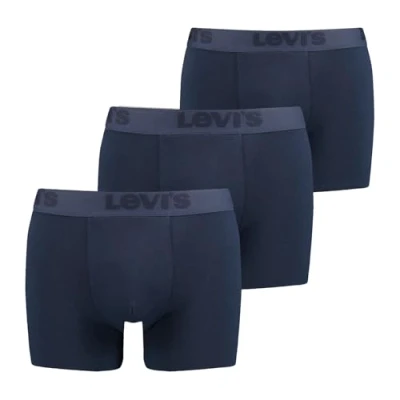 Image de Levi&#039;s Lot de 3 boxers pour homme, Bleu (bleu marine), XL