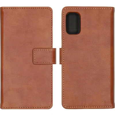 Afbeelding van iMoshion Hoesje Geschikt voor Samsung Galaxy A41 Met Pasjeshouder Luxe Bookcase Bruin