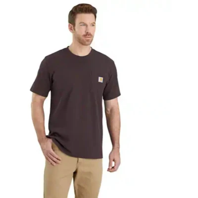 Afbeelding van Carhartt Dearbrn Rlxd Pocket Tshrt Dark Sepia S