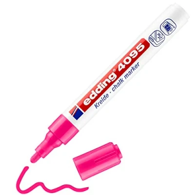 Afbeelding van Krijtstift edding 4095 rond 2 3mm neon roze blister à 1 stuk