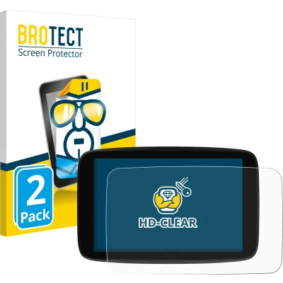 Afbeelding van BROTECT Screenprotector voor TomTom GO Superior 7&quot; Folie Beschermfolie transparant (2 Stuks)