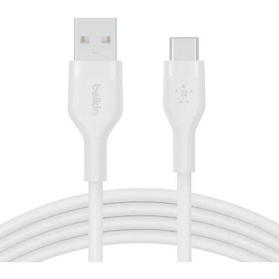 Afbeelding van Belkin Usb a Vers c kabel Boost Charge Flex Wit 3 M (cab008bt3mwh)