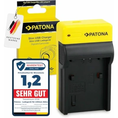 Afbeelding van PATONA Slanke oplader compatibel met Sony batterijen NP FP50 FP60 FP70 FP90 FH40 FH50 FH60 FH70 FH100