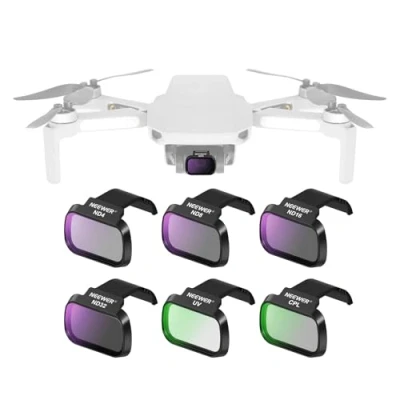 Afbeelding van NEEWER Verpakking met 6 ND filters compatibel DJI Mini 4K/2/Mavic/SE/2 SE, voor dronelens, CPL UV filter neutrale dichtheid ND4/ND8/ND16/ND32, meerlaags HD glas, Cardan, FL B31