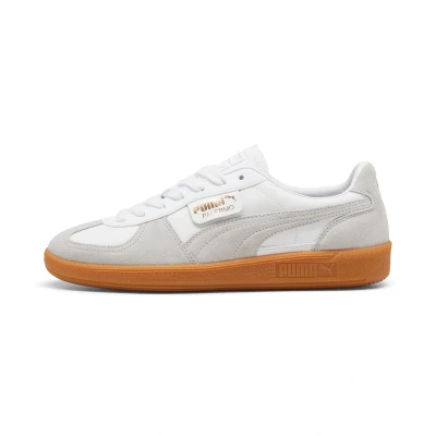 Afbeelding van Palermo leren sneakers uniseks, Grijs/Wit, Maat 42,5 PUMA