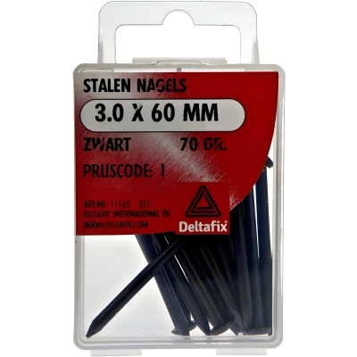 Afbeelding van Stalen nagels prof 3,0x60mm 70gr Deltafix
