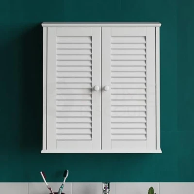 Afbeelding van Bath Vida Badkamermeubel met 2 deuren, wandmontage, wit