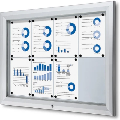 Afbeelding van Vergrendelbaar Notitiebord Outdoor SCT 8 X A4 Syna SCT8XA4PH Horeca &amp; Professioneel