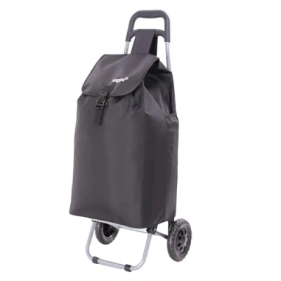 Afbeelding van Hoppa Lichte boodschappenwagen 47 liter model 2022, robuust en opvouwbaar voor eenvoudige opslag, zwart 140