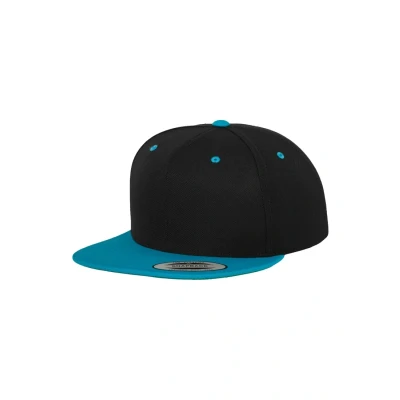 Afbeelding van Flexfit Classic Snapback 2TONE Pet, Maat: One Size, Black/turquoise