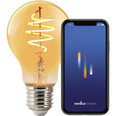 Afbeelding van LED filament lamp smart E27 4,7W 2200K 360lm amber