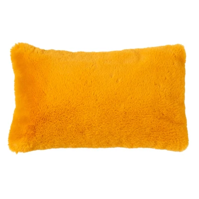 Afbeelding van Dutch Decor ZAYA Kussenhoes 30x50 cm bontlook effen kleur Golden Glow geel