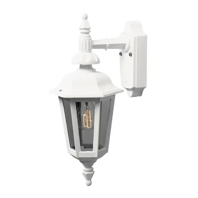 Afbeelding van Konstsmide Pallas Down 519 250 Buitenlamp (wand) Spaarlamp, LED E27 60 W Wit