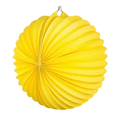 Afbeelding van Boland Papieren ballonlampion Geel Verjaardag, Kinderfeestje, Sint Maarten