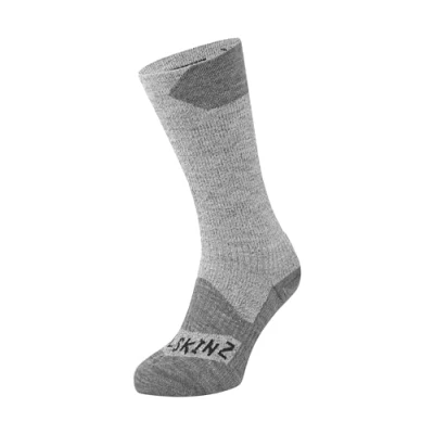 Afbeelding van Seal Skinz Waterproof All Weather Mid Length sokken, uniseks, 1 stuk, grijs/grijs